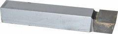 Made in USA - 5/8 x 5/8" Shank, Square Nose Single Point Tool Bit - C-10, Grade C2 - Exact Tool & Supply