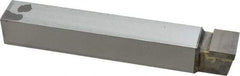 Made in USA - 1 x 1" Shank, Square Nose Single Point Tool Bit - C-16, Grade C2 - Exact Tool & Supply