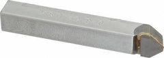 Made in USA - 1/2 x 1/2" Shank, Pointed Nose Single Point Tool Bit - D-8, Grade C2 - Exact Tool & Supply