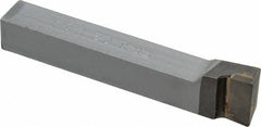 Made in USA - 1/2 x 1/2" Shank, Offset End Cutting Single Point Tool Bit - FR-8, Grade C2 - Exact Tool & Supply