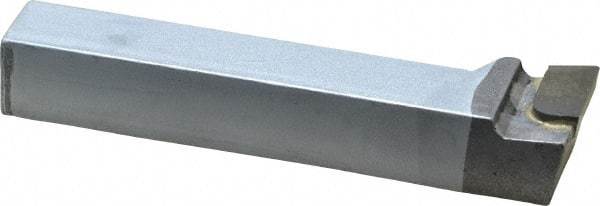 Made in USA - 5/8 x 5/8" Shank, Offset End Cutting Single Point Tool Bit - FR-10, Grade C2 - Exact Tool & Supply