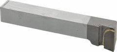 Made in USA - 1/2 x 1/2" Shank, Offset End Cutting Single Point Tool Bit - FL-8, Grade C2 - Exact Tool & Supply