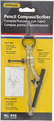 General - 8 Inch, Die Cast Compass - Exact Tool & Supply