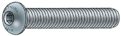 Metric Blue - M10x1.50 Metric Coarse Hex Socket Drive, Button Screw - Grade 12.9 Alloy Steel, Metric Blue Finish, Fully Threaded, 40mm Length Under Head - Exact Tool & Supply