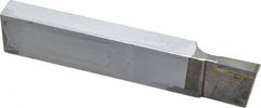 Made in USA - 1 x 1/2" Shank, Cutoff & Grooving Single Point Tool Bit - CT-121(444), Grade C2 - Exact Tool & Supply