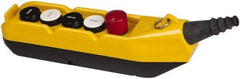 ACI - 5 Operator, Mushroom Head Pendant Control Station - Turn to Release Switch, NO/NC Contact - Exact Tool & Supply