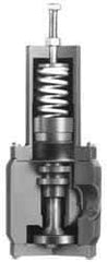 Plast-O-Matic - 1/2" Pipe, NPTF End Connection, PVC Pressure Regulating Valve - EPDM Seal, 150 psi Inlet Pressure, 5 to 75 psi Working Pressure - Exact Tool & Supply