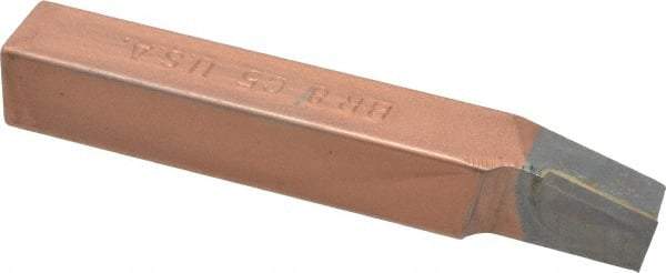 Made in USA - 1/2 x 1/2" Shank, Lead Angle Turning Single Point Tool Bit - BR-8, Grade C5 - Exact Tool & Supply