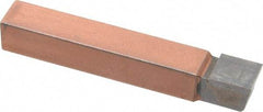 Made in USA - 7/16 x 7/16" Shank, Square Nose Single Point Tool Bit - C-7, Grade C5 - Exact Tool & Supply