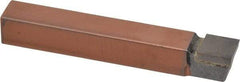 Made in USA - 1/2 x 1/2" Shank, Square Nose Single Point Tool Bit - C-8, Grade C5 - Exact Tool & Supply