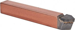 Made in USA - 1/2 x 1/2" Shank, Pointed Nose Single Point Tool Bit - D-8, Grade C5 - Exact Tool & Supply