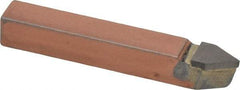 Made in USA - 3/8 x 3/8" Shank, Threading Single Point Tool Bit - E-6, Grade C5 - Exact Tool & Supply