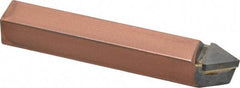 Made in USA - 1/2 x 1/2" Shank, Threading Single Point Tool Bit - E-8, Grade C5 - Exact Tool & Supply