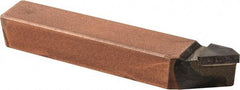 Made in USA - 3/8 x 3/8" Shank, Offset Threading Single Point Tool Bit - ER-6, Grade C5 - Exact Tool & Supply