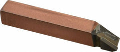 Made in USA - 3/8 x 3/8" Shank, Offset Threading Single Point Tool Bit - EL-6, Grade C5 - Exact Tool & Supply