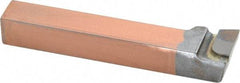 Made in USA - 1/2 x 1/2" Shank, Offset End Cutting Single Point Tool Bit - FR-8, Grade C5 - Exact Tool & Supply