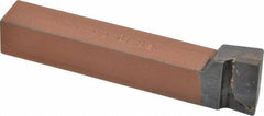 Made in USA - 5/8 x 5/8" Shank, Offset End Cutting Single Point Tool Bit - FR-10, Grade C5 - Exact Tool & Supply