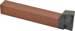 Made in USA - 1 x 1" Shank, Offset End Cutting Single Point Tool Bit - FR-16, Grade C5 - Exact Tool & Supply