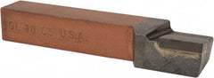 Made in USA - 5/8 x 5/8" Shank, Offset Side Cutting Single Point Tool Bit - GL-10, Grade C5 - Exact Tool & Supply