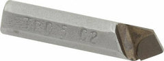 Made in USA - 5/16 x 5/16" Shank, Round Shank Boring Single Point Tool Bit - TRC-5, Grade C2 - Exact Tool & Supply