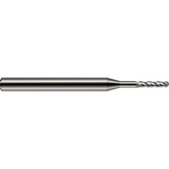 Harvey Tool - Ball End Mills; Mill Diameter (Decimal Inch): 0.0900 ; Number of Flutes: 4 ; Length of Cut (Decimal Inch): 0.2700 ; Material: Solid Carbide ; Overall Length (Inch): 1-1/2 ; Overall Length (Decimal Inch): 1.50000 - Exact Tool & Supply