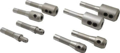 Accupro - R8 Taper, 3/16 to 1-1/4 Inch Hole Diameter End Mill Holder Set - 8 Holders - Exact Tool & Supply