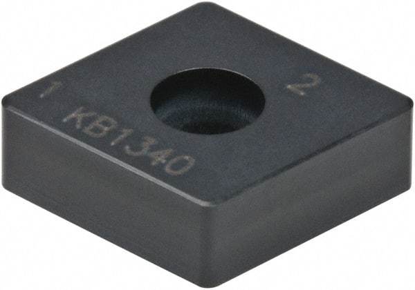 Kennametal - CNMA432 S0820 Grade KB1340 PCBN Turning Insert - Uncoated, 80° Diamond, 1/2" Inscr Circle, 3/16" Thick, 1/32" Corner Radius - Exact Tool & Supply