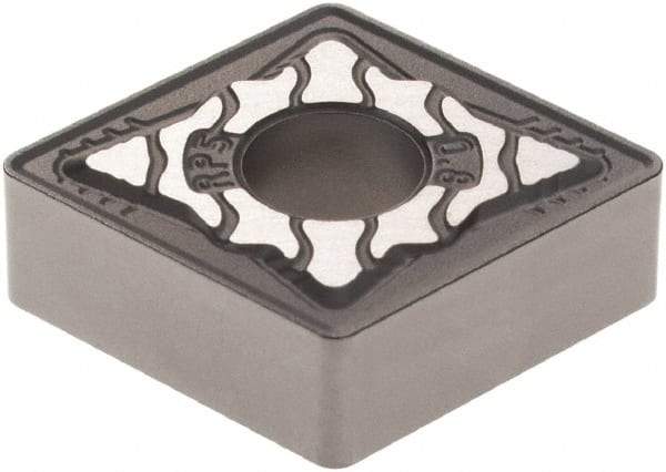 Walter - CNMG432 RP5 Grade WPP10S Carbide Turning Insert - TiCN/Al2O3/TiN Finish, 80° Diamond, 1/2" Inscr Circle, 3/16" Thick, 1/32" Corner Radius - Exact Tool & Supply