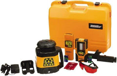 Johnson Level & Tool - 1,500' (Exterior) Measuring Range, 1/8" at 100' Accuracy, Self-Leveling Rotary Laser - 200, 500 RPM, 2 Beams, NiMH Battery Included - Exact Tool & Supply