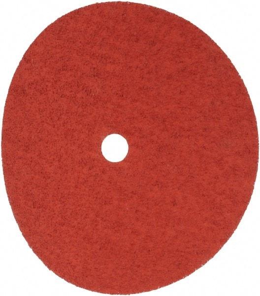3M - 9-1/8" Diam 7/8" Hole 36+ Grit Fiber Disc - Very Coarse Grade, Ceramic, 6,600 Max RPM, Series 987C - Exact Tool & Supply