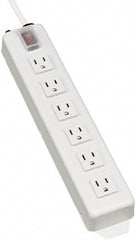 Tripp-Lite - 6 Outlets, 120 VAC15 Amps, 15' Cord, Power Outlet Strip - Keyhole, Tab Mount, 5-15 NEMA Configuration, 13-3/4" Strip - Exact Tool & Supply