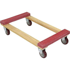 Vestil - 1,200 Lb Capacity Hardwood Dolly - 30" Long x 18" Wide - Exact Tool & Supply