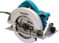 Makita - 15 Amps, 7-1/4" Blade Diam, 5,800 RPM, Electric Circular Saw - 5/8" Arbor Hole, Right Blade - Exact Tool & Supply