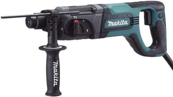 Makita - 120 Volt 1" SDS Plus Chuck Electric Rotary Hammer - 0 to 4,500 BPM, 0 to 1,100 RPM, Reversible - Exact Tool & Supply