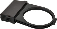 Made in USA - 4" Wide, 2 Magnification Task & Machine Light Shade Mount Magnifier - Black, For Use with Task Light - Exact Tool & Supply