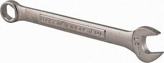 Craftsman Industrial - 15mm 6 Point Combination Wrench - 8" OAL, Steel, Satin Finish - Exact Tool & Supply