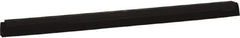Vikan - 28" Foam Rubber Blade Squeegee Refill - Double Edge, Black, Plastic Holder - Exact Tool & Supply