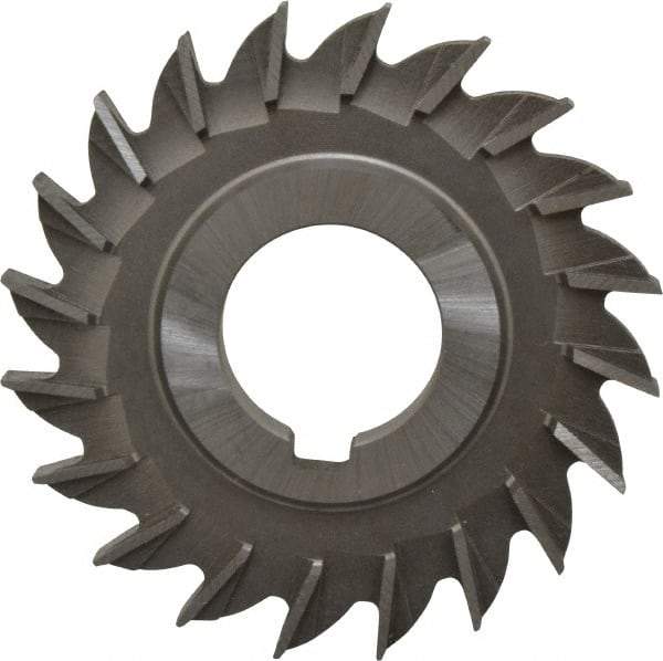 Made in USA - 3" Diam x 5/16" Width of Cut, 20 Teeth, Cobalt Side Milling Cutter - Straight Teeth, Uncoated - Exact Tool & Supply