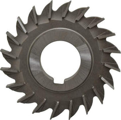 Made in USA - 3" Diam x 5/16" Width of Cut, 20 Teeth, Cobalt Side Milling Cutter - Straight Teeth, Uncoated - Exact Tool & Supply