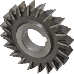 Made in USA - 3" Diam x 1/2" Width of Cut, 20 Teeth, Cobalt Side Milling Cutter - Straight Teeth, Uncoated - Exact Tool & Supply