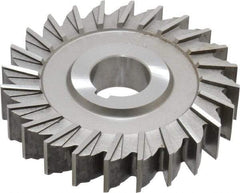 Made in USA - 4" Diam x 3/4" Width of Cut, 24 Teeth, Cobalt Side Milling Cutter - Straight Teeth, Uncoated - Exact Tool & Supply