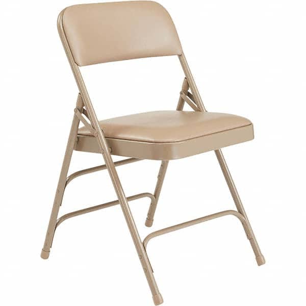 National Public Seating - Folding Chairs Pad Type: Folding Chair w/Vinyl Padded Seat Material: Vinyl; Steel - Exact Tool & Supply