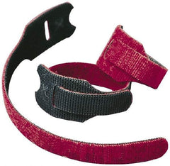 VELCRO Brand - 75 Piece 1" Wide x 12" Piece Length, Self Fastening Tie/Strap Hook & Loop Strap - Perforated/Pieces Roll, White, Printable Surface - Exact Tool & Supply