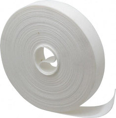 VELCRO Brand - 1" Wide x 25 Yd Long Self Fastening Tie/Strap Hook & Loop Roll - Continuous Roll, White, Printable Surface - Exact Tool & Supply