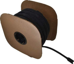 VELCRO Brand - 450 Piece 1" Wide x 12" Piece Length, Self Fastening Tie/Strap Hook & Loop Strap - Perforated/Pieces Roll, Black - Exact Tool & Supply