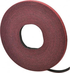 VELCRO Brand - 1/2" Wide x 25 Yd Long Self Fastening Tie/Strap Hook & Loop Roll - Continuous Roll, Cranberry, Fire Retardant, Printable Surface - Exact Tool & Supply