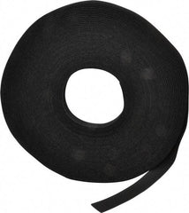 VELCRO Brand - 3/4" Wide x 25 Yd Long Self Fastening Tie/Strap Hook & Loop Roll - Continuous Roll, Black - Exact Tool & Supply