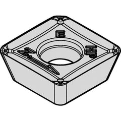 Kennametal - SDPT433 HPZ Grade KCPM40 Carbide Milling Insert - TiAlN/AlCrN Finish, 3/16" Thick, 1/2" Inscribed Circle, 3/64" Corner Radius - Exact Tool & Supply