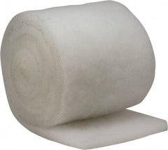 Made in USA - 15' Long x 12" Wide x 1" Thick Polyester Media Air Filter Media Roll - MERV 5, 85% Arrestance Efficiency, 500 FPM Max Air Flow, 0.14" wpg Init Resist, 1" wpg Final Resist, 30% Particle Capture Efficiency, Use with BLC - Exact Tool & Supply