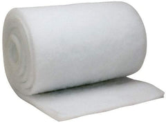 Made in USA - 15' Long x 20" Wide x 1" Thick Polyester Media Air Filter Media Roll - MERV 5, 85% Arrestance Efficiency, 500 FPM Max Air Flow, 0.14" wpg Init Resist, 1" wpg Final Resist, 30% Particle Capture Efficiency, Use with BLC - Exact Tool & Supply